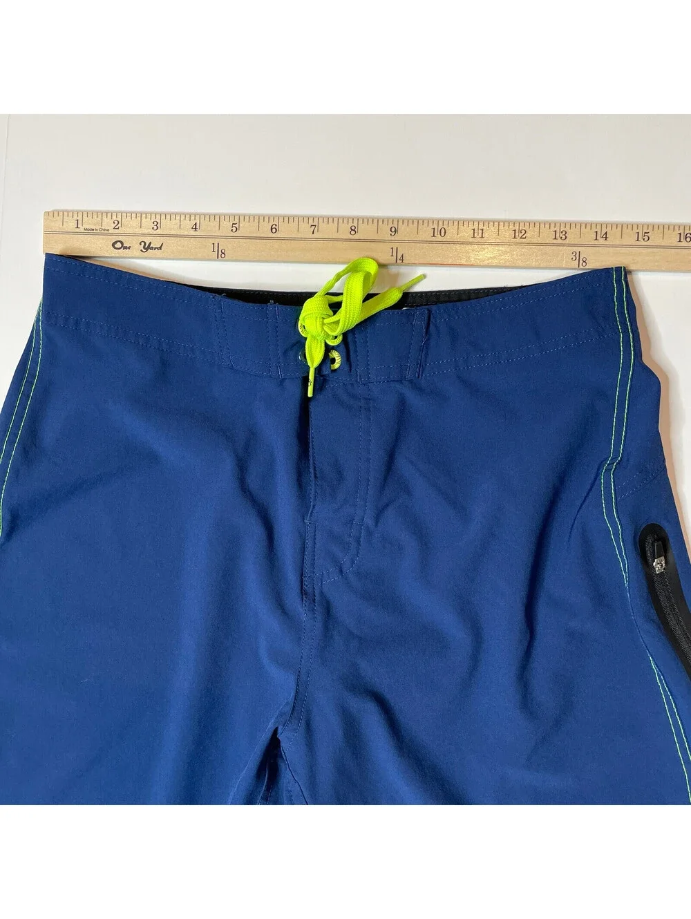 Ocean Pacific OP FLEX 4-Way Stretch Blue Board Shorts Size 30 OP